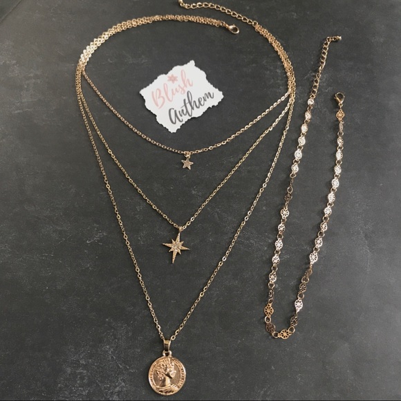 3 for $25⚡️layered star coin North Star necklace - Picture 7 of 8